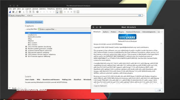 Wireshark 4.4.8开源网络协议分析器更新协议支持