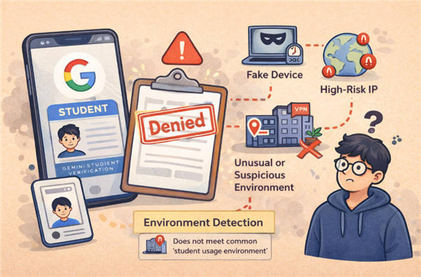 Gemini学生认证一直不通过？可能是“环境检测”的问题！（附两种稳定通过方案）-国外VPS测评网