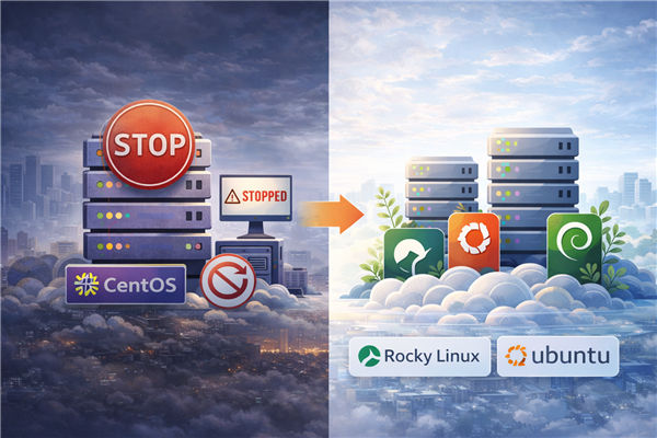 CentOS已经不维护要换系统吗？最全更换服务器系统指南-国外VPS测评网