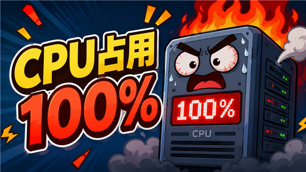 云服务器为什么会出现CPU占用100%？看看是不是这个问题