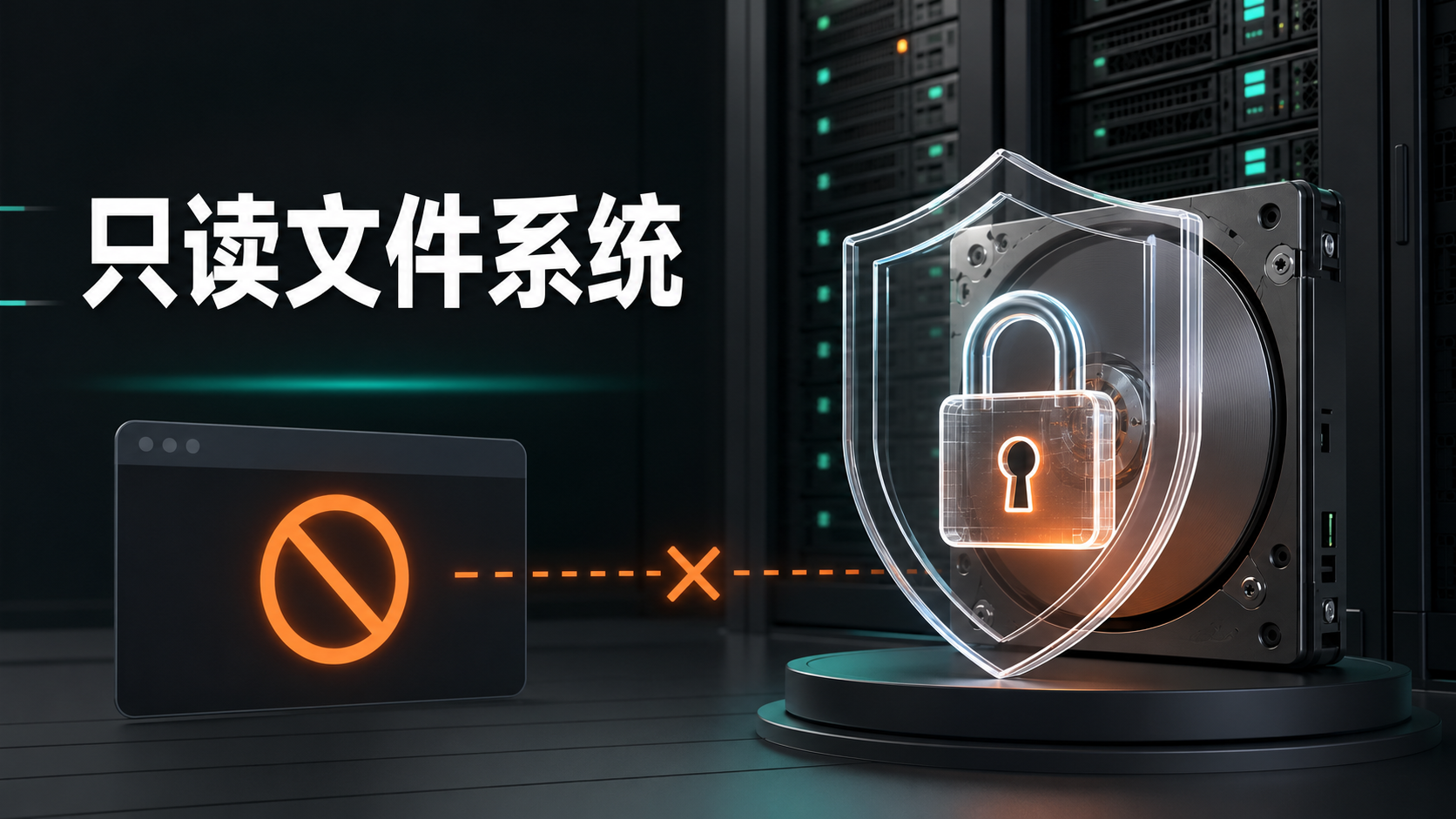 Linux服务器只读文件系统与磁盘保护示意图