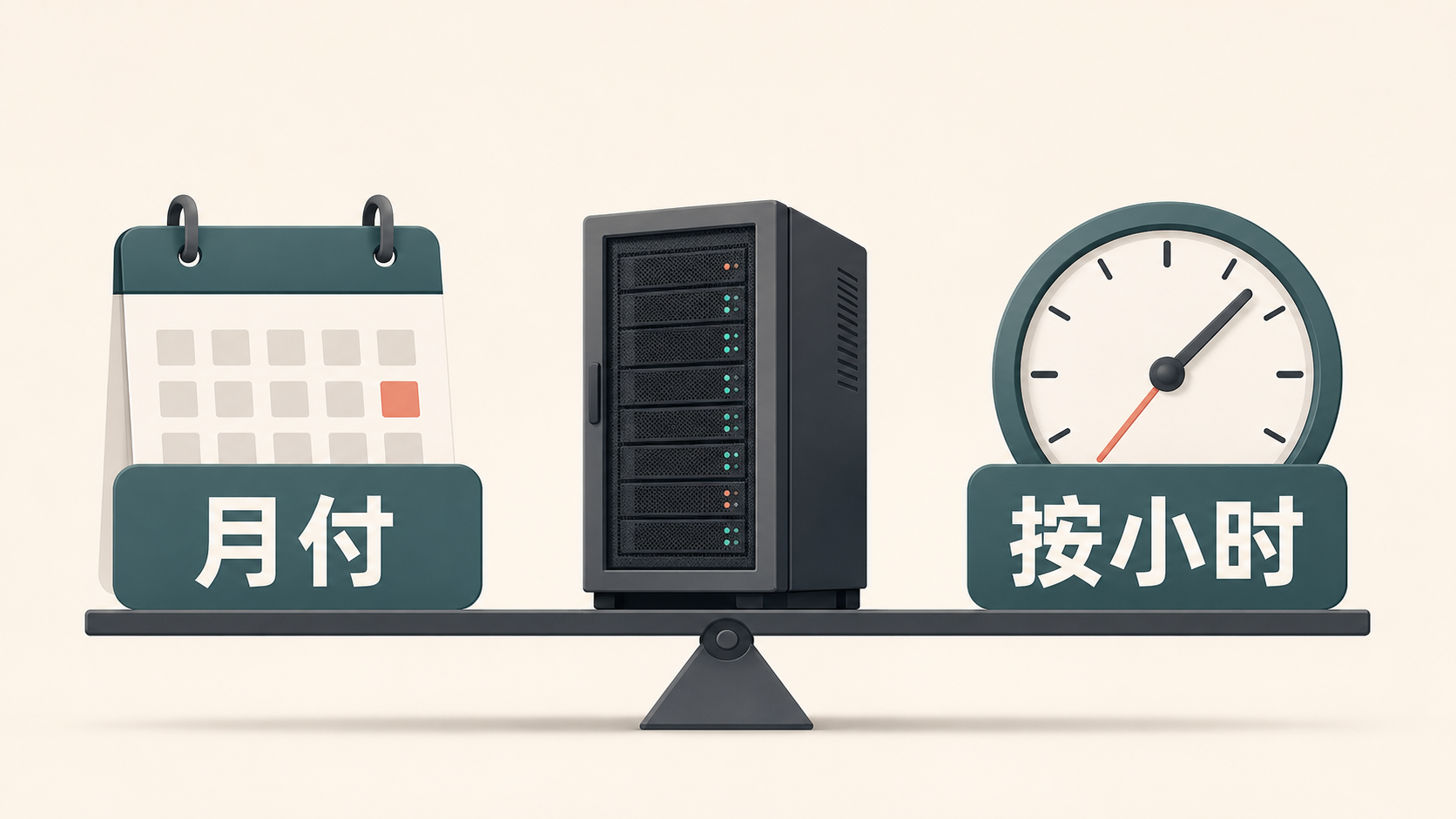 云服务器按月购买与按小时付费对比