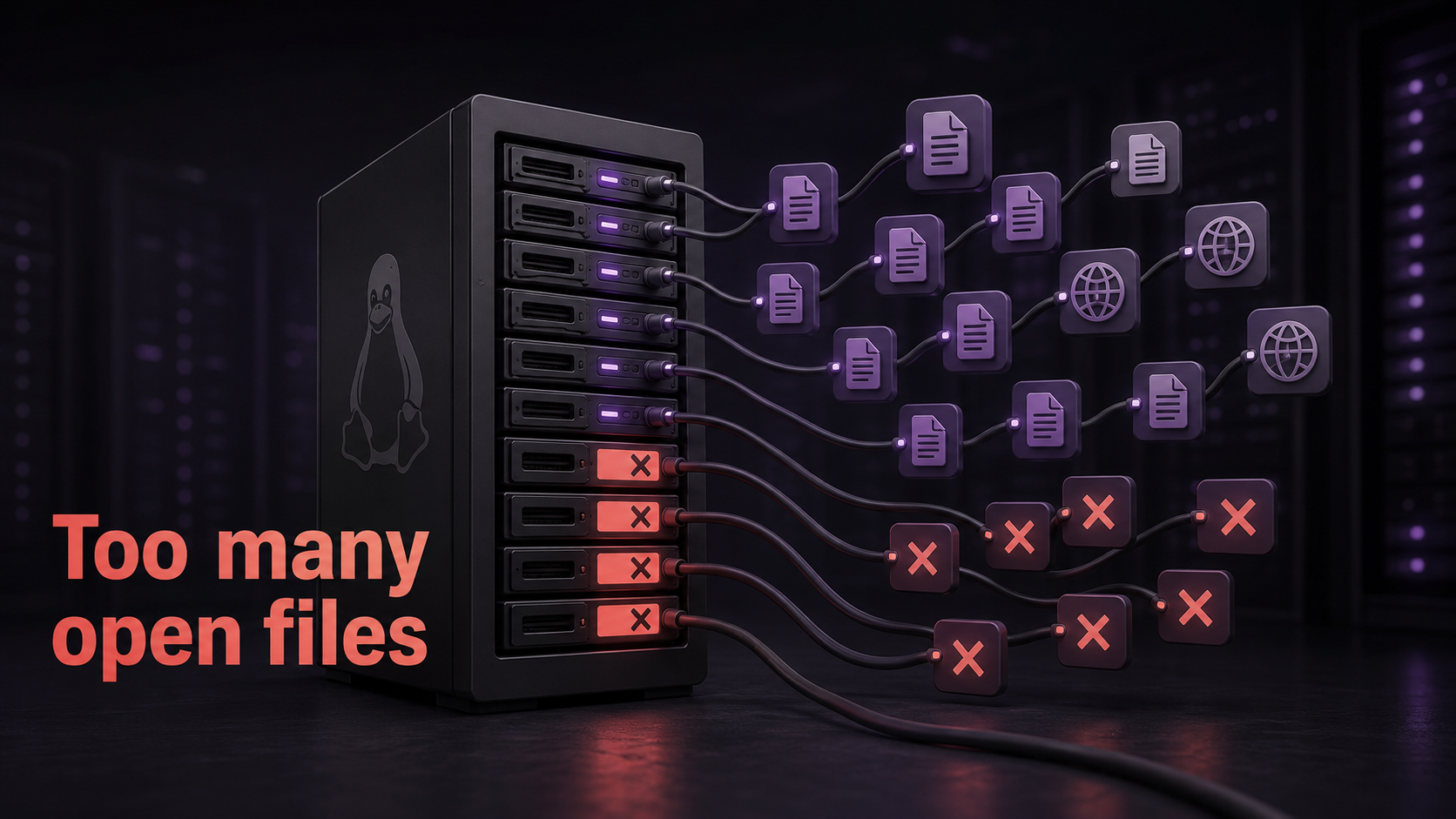 Linux文件句柄耗尽与Too many open files示意图