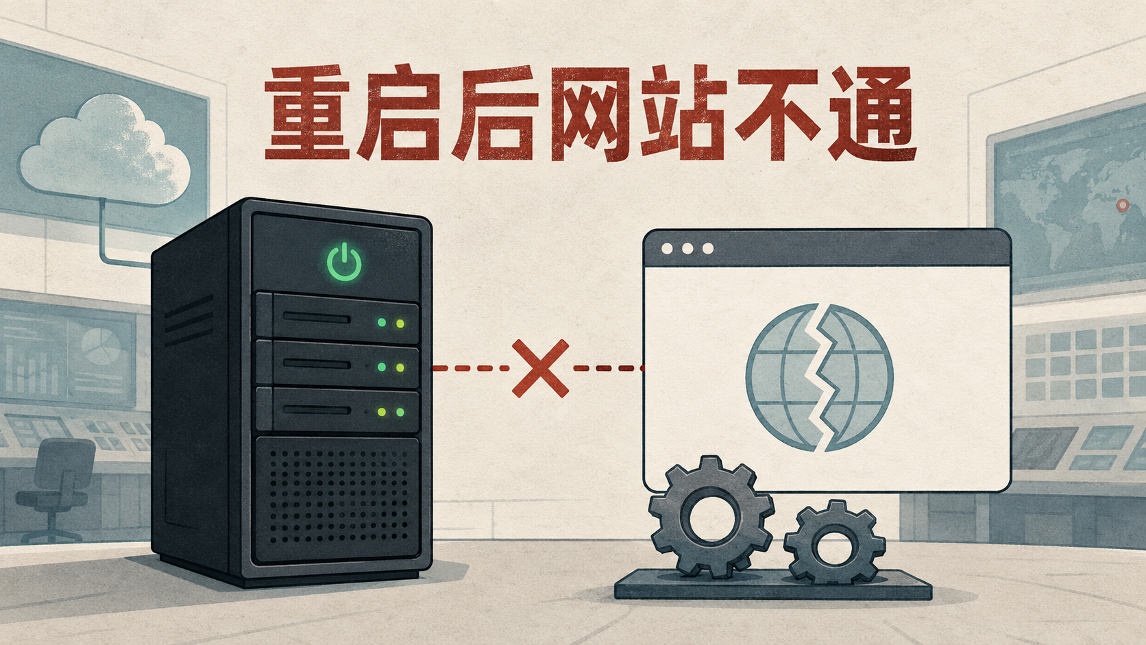 云服务器重启后网站服务未恢复示意图