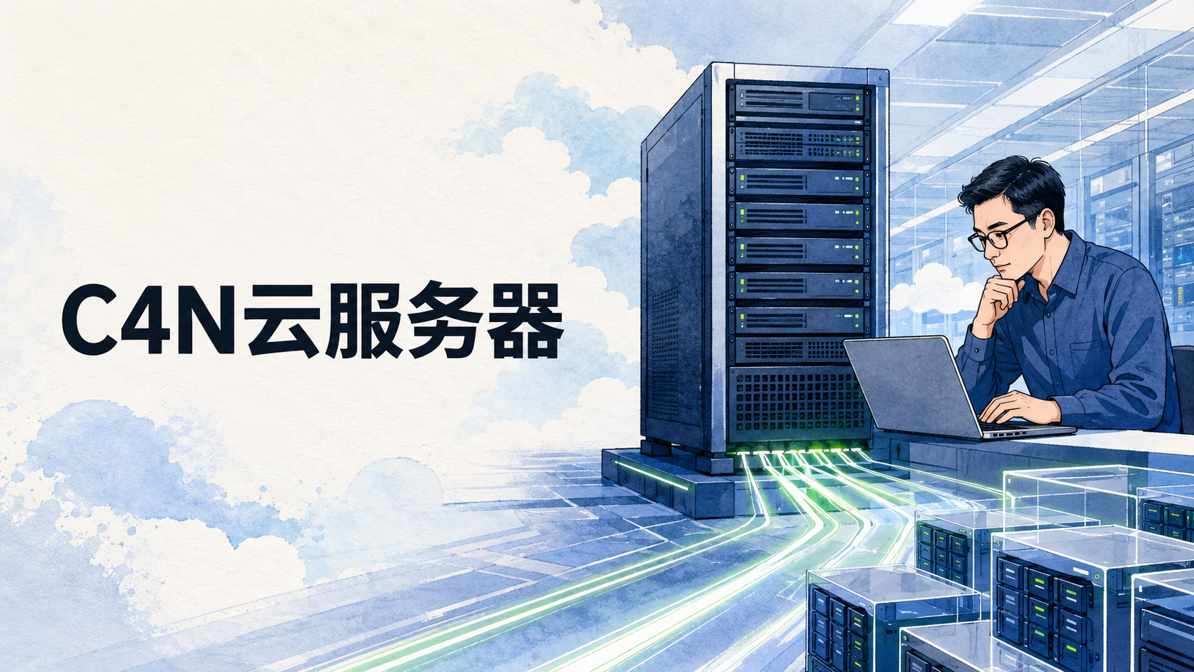Google Cloud C4N 网络与存储优化云服务器示意图