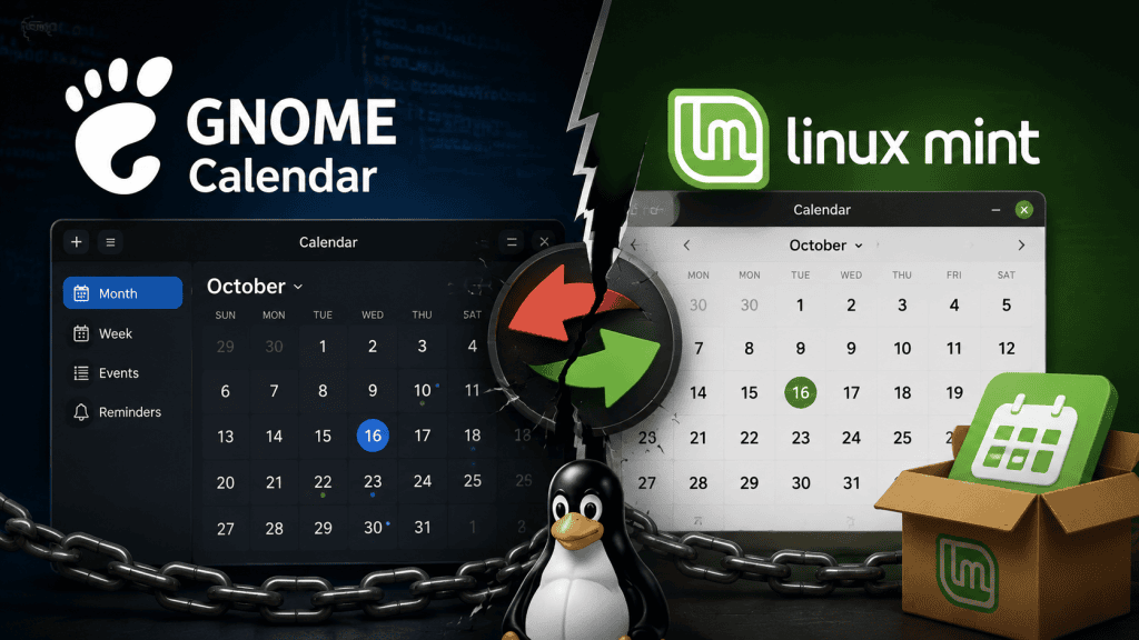 GNOME Calendar 与 Linux Mint 因软件维护和品牌问题产生争议
