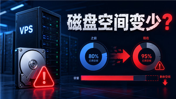 为什么VPS的磁盘空间突然变少了?如何排查?