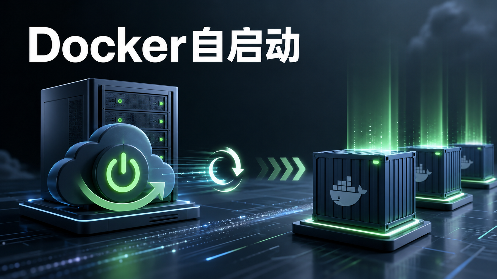 VPS重启后Docker容器自动启动示意图