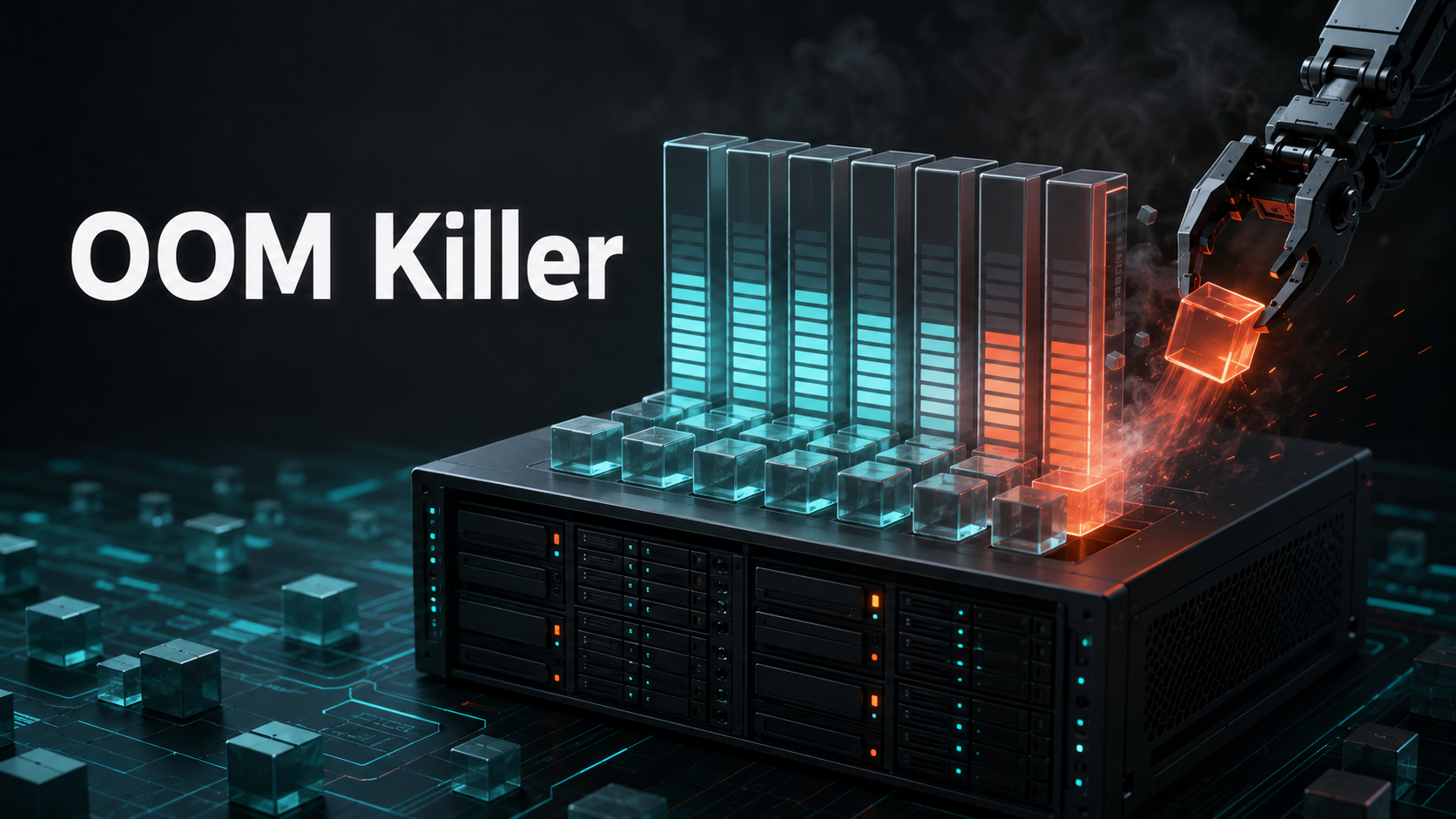 Linux OOM Killer释放内存示意图