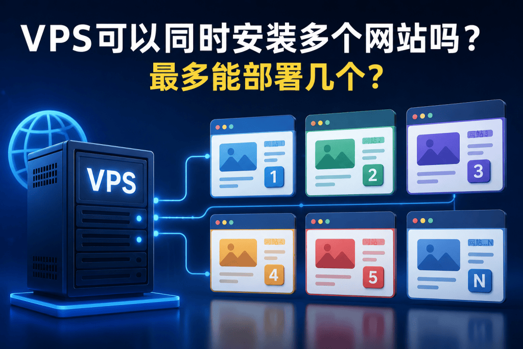 VPS可以同时安装多个网站吗?最多能部署几个?