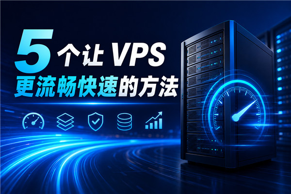 我总结了5个VPS服务器更流畅快速的方法,大家可以试试