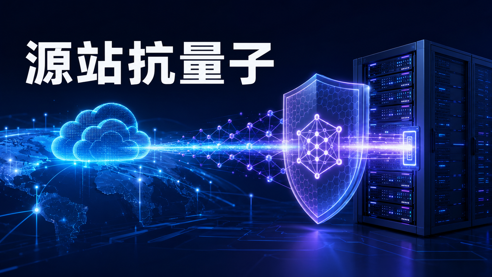 Cloudflare边缘网络与源站服务器之间启用抗量子身份验证示意图
