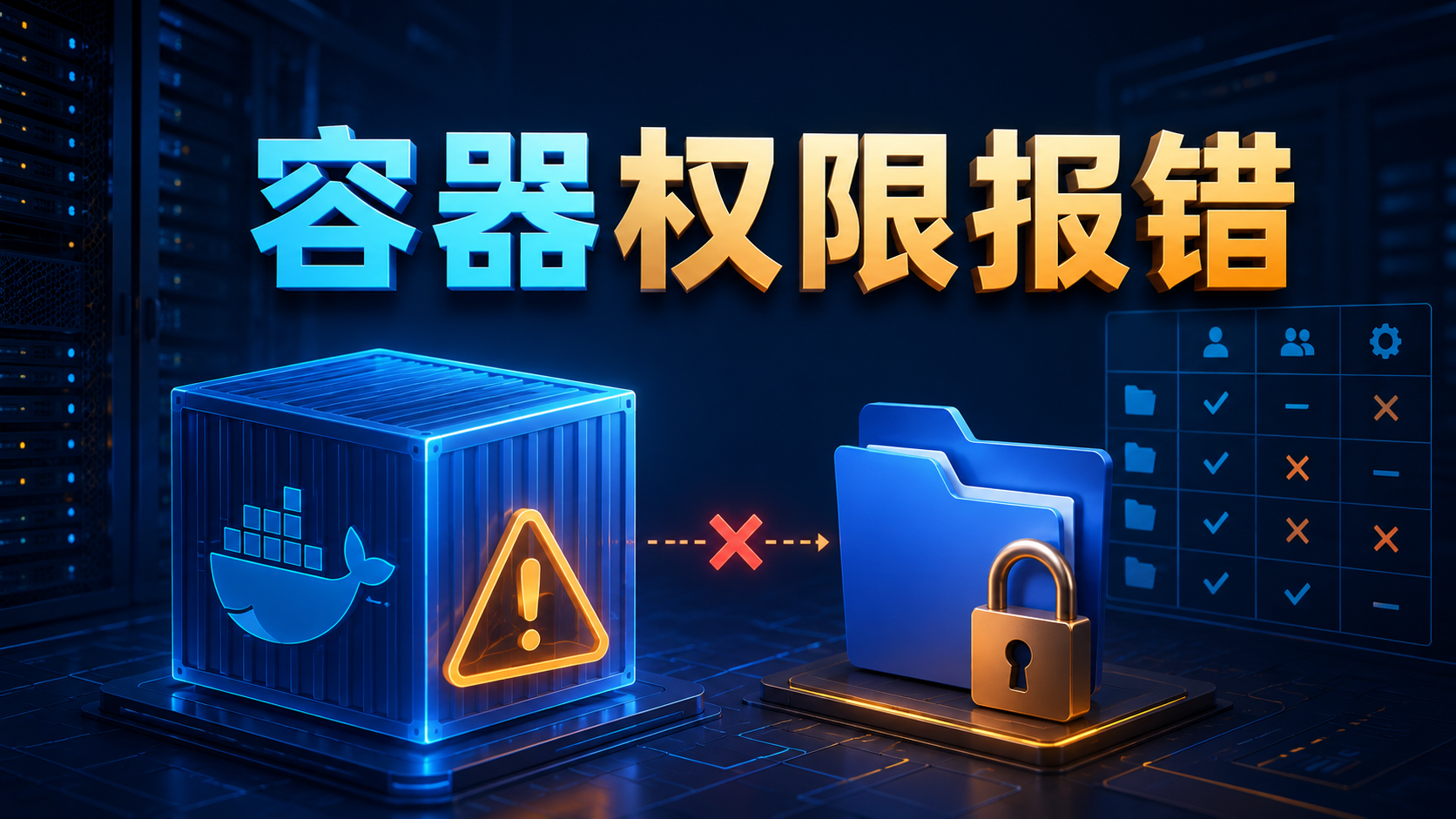 容器权限报错