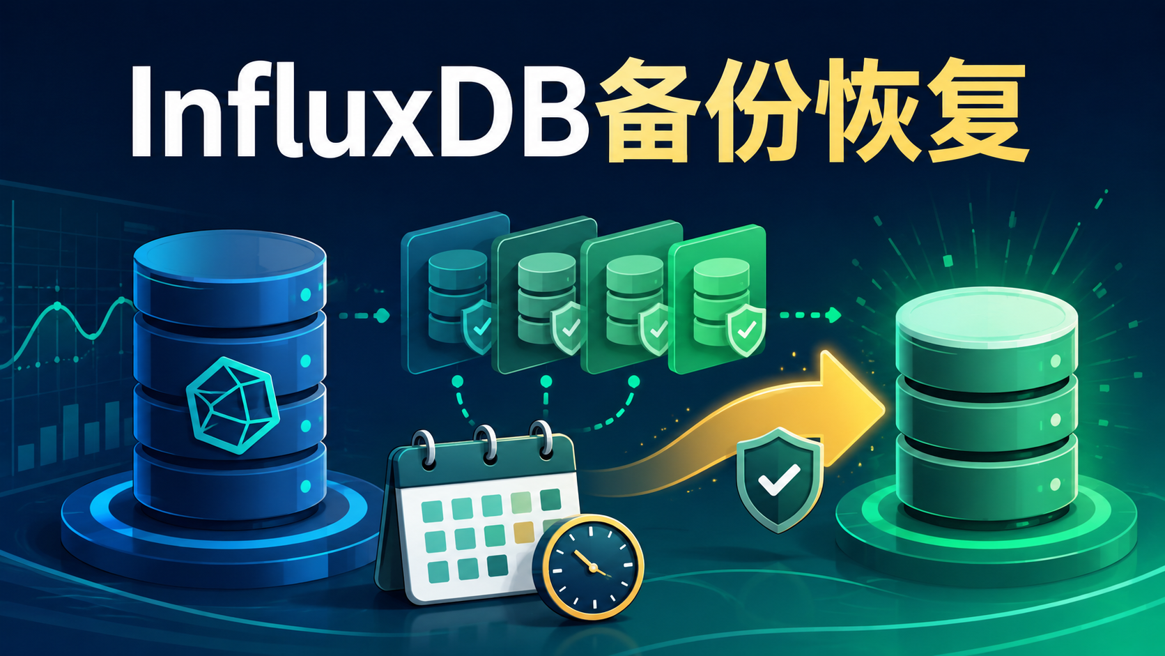 Amazon Timestream for InfluxDB自动备份与数据库恢复功能示意图