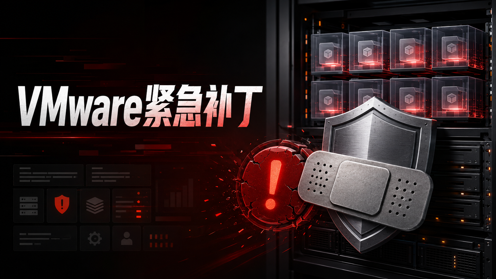 VMware ESX与vCenter服务器虚拟化平台紧急安全补丁示意图