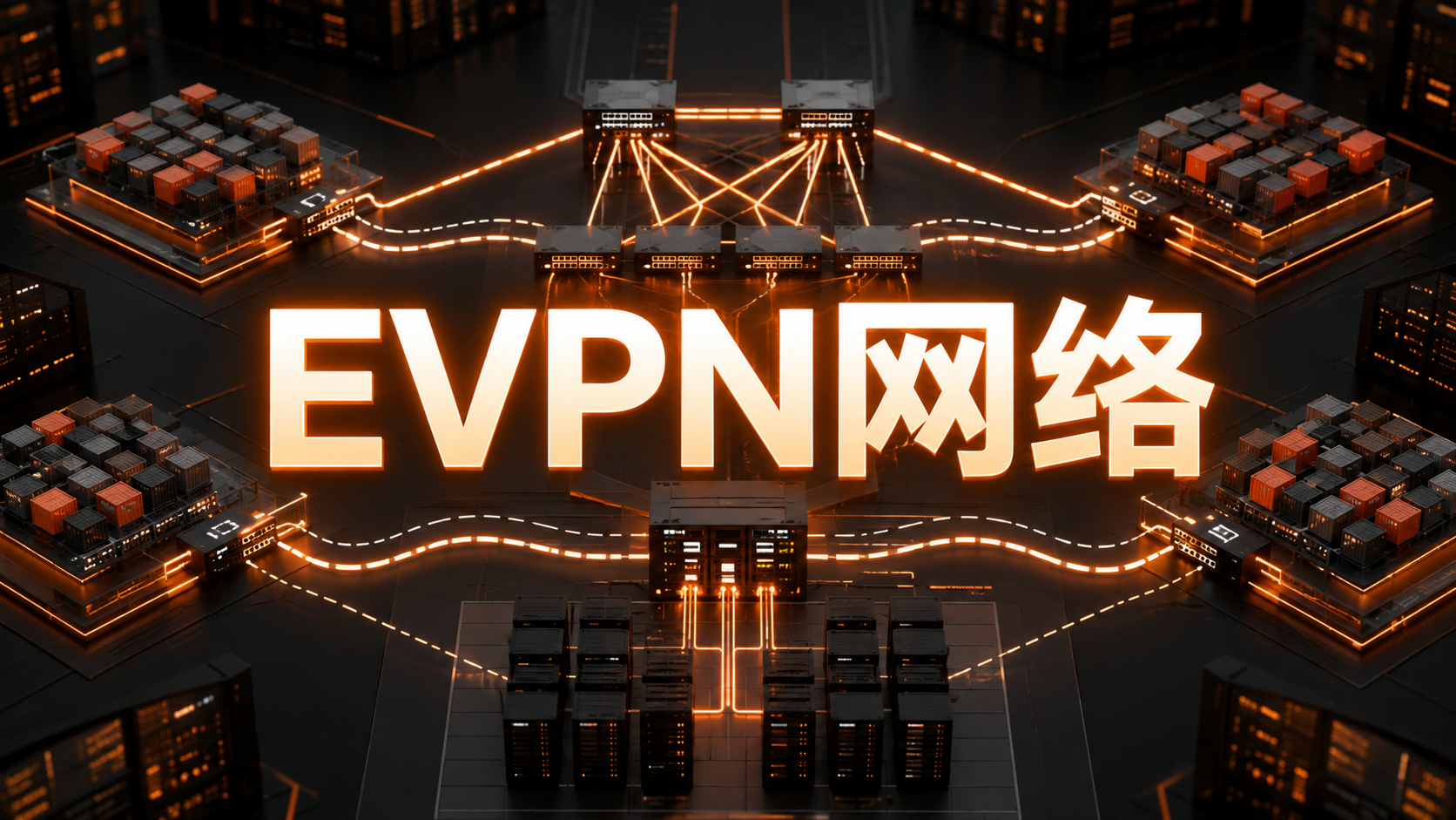 OpenShift 4.22通过EVPN连接Kubernetes集群与企业数据中心网络的示意图