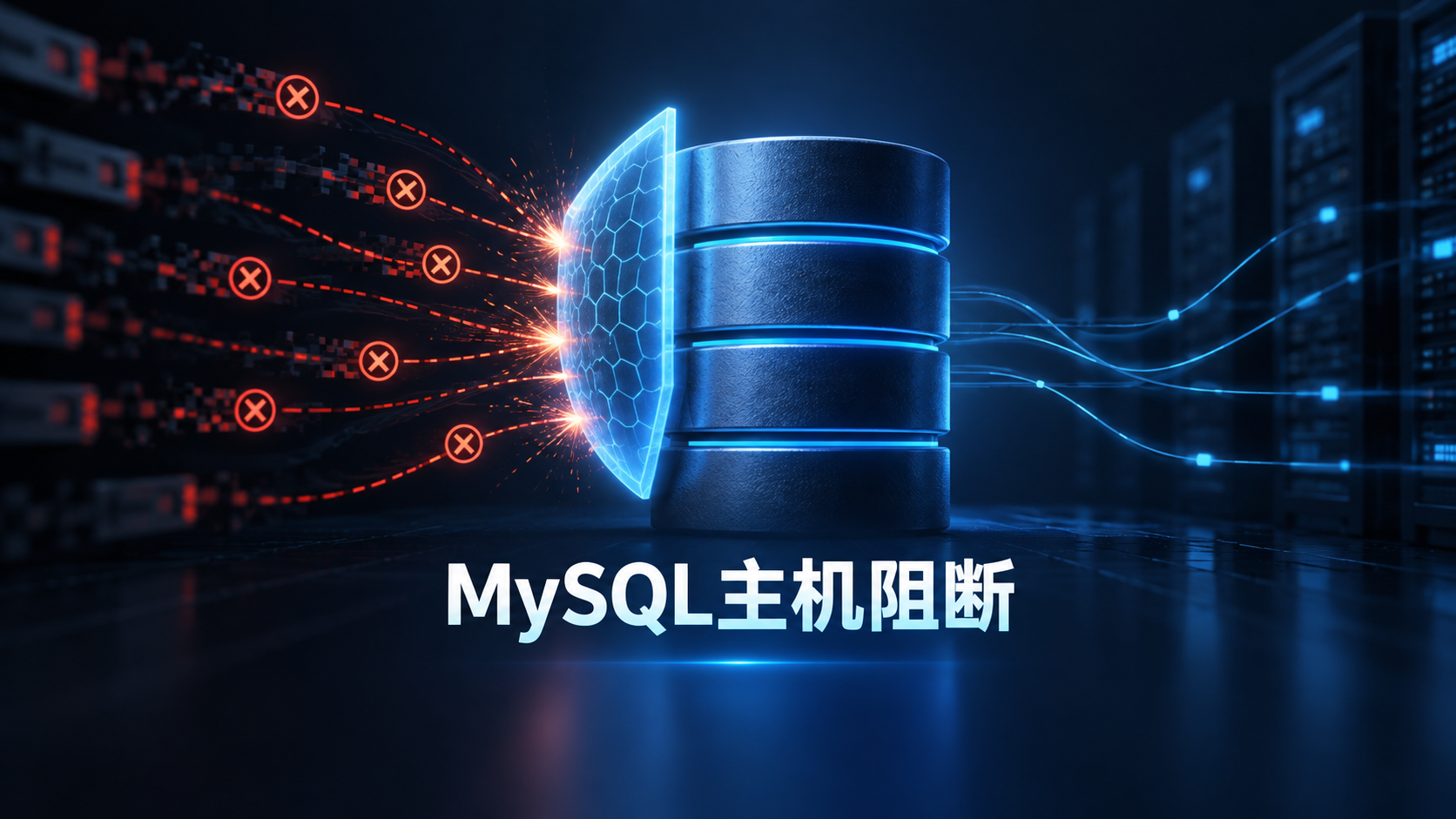 MySQL服务器因连续连接错误阻断客户端主机的示意图