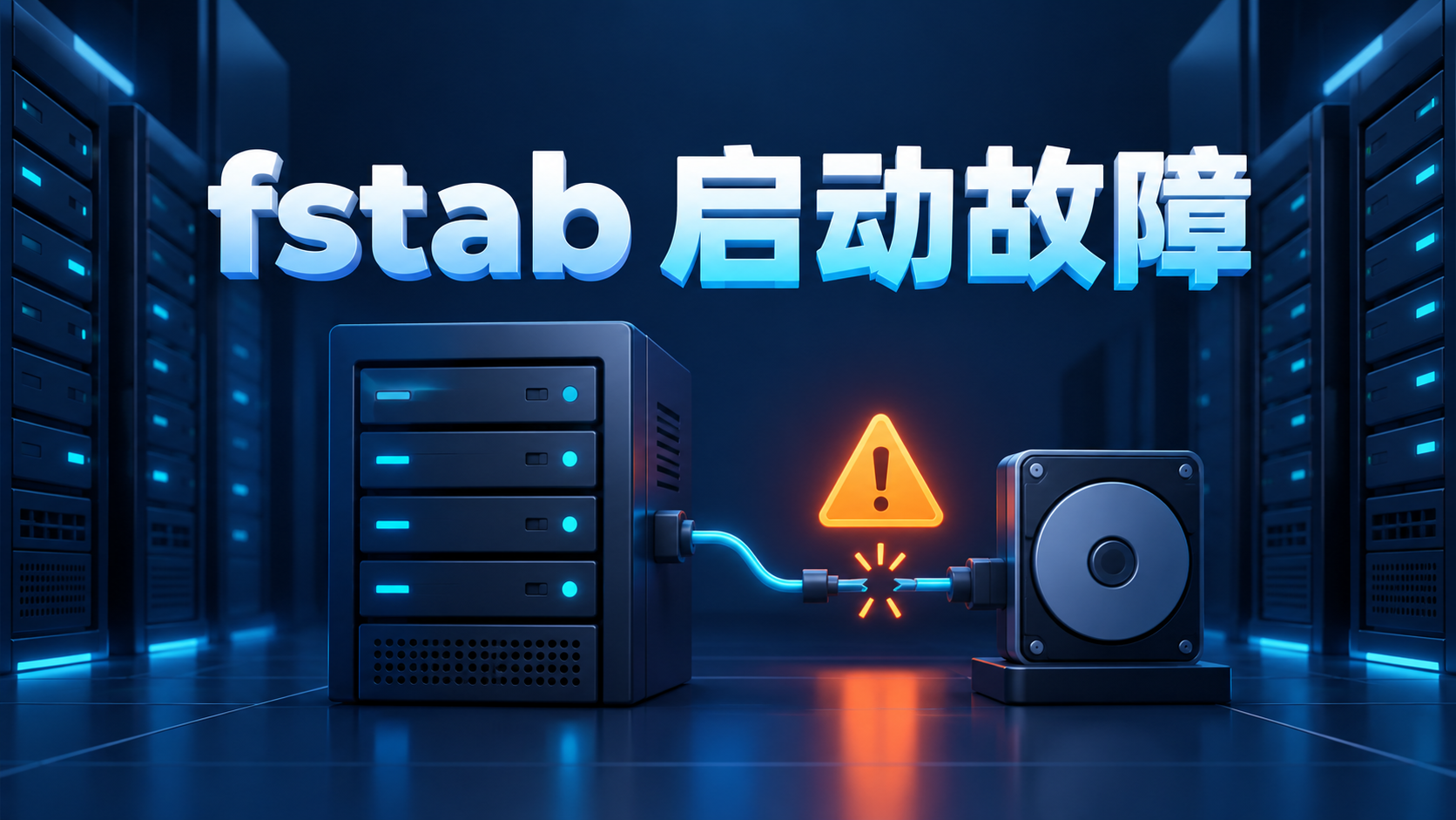 Linux因fstab挂载配置错误导致启动失败并进入救援模式的示意图