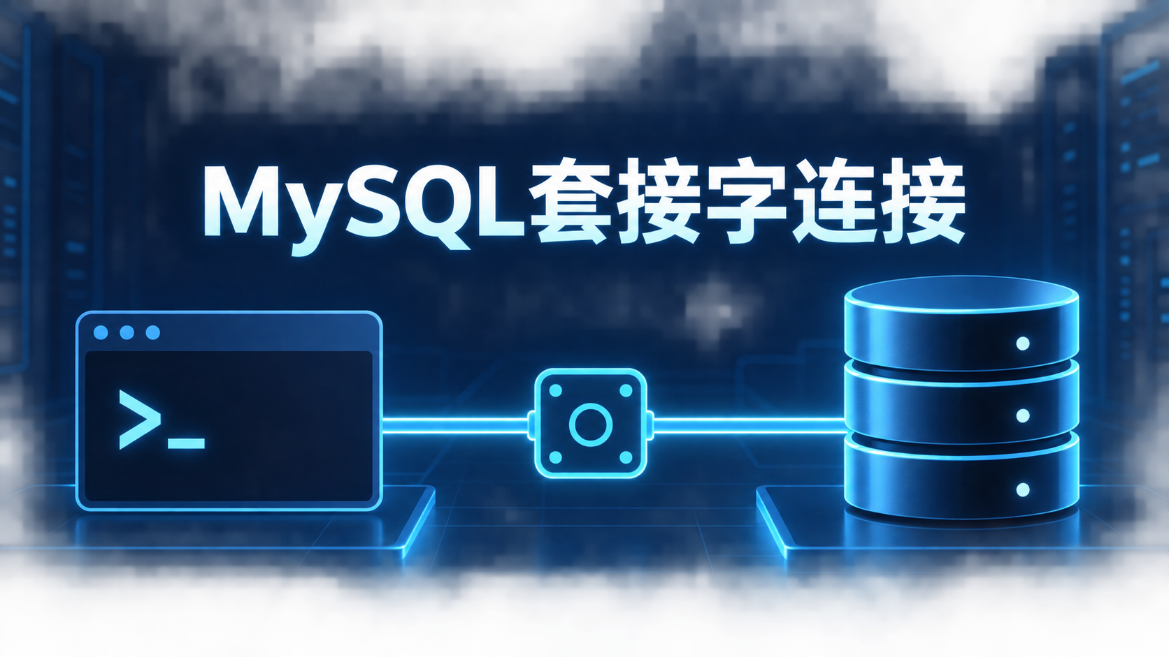 MySQL客户端通过本地Unix套接字文件连接数据库服务器的示意图