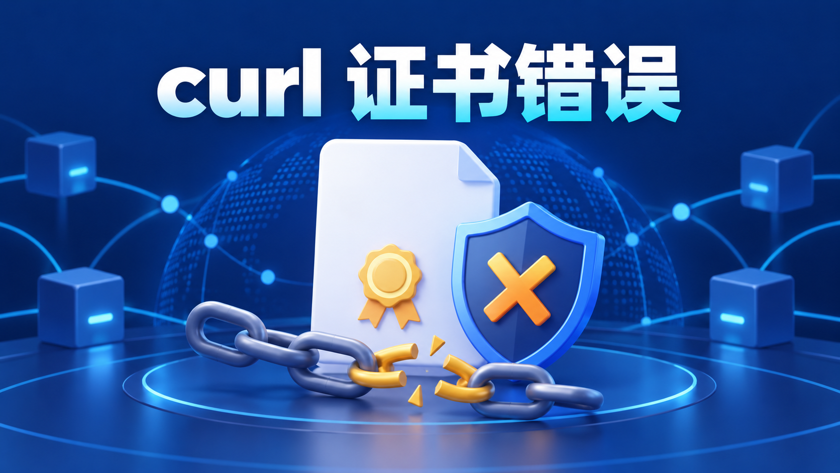 curl因TLS证书链或CA信任校验失败而返回错误60的示意图