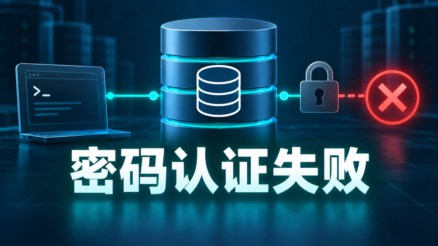 PostgreSQL客户端因密码或pg_hba.conf认证规则不匹配而连接失败的示意图