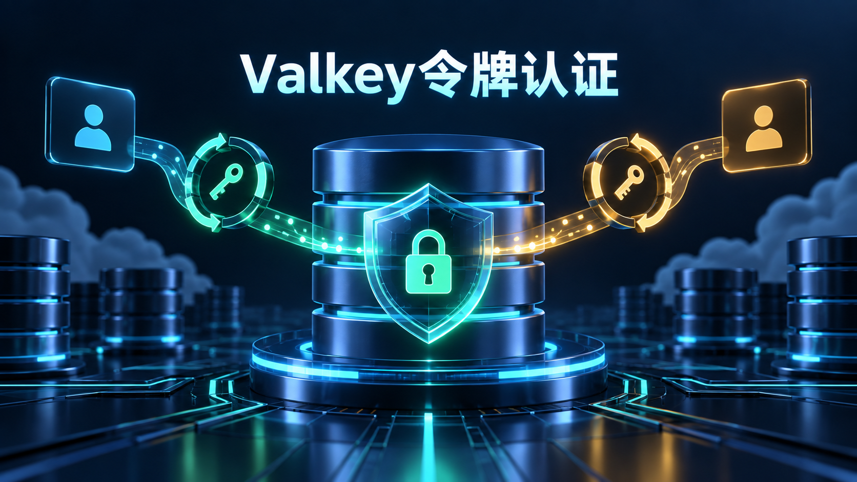 Memorystore for Valkey客户端使用用户名和令牌完成访问认证的示意图