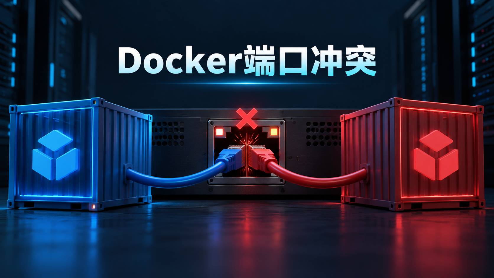Docker容器启动时主机端口已经被占用的网络示意图