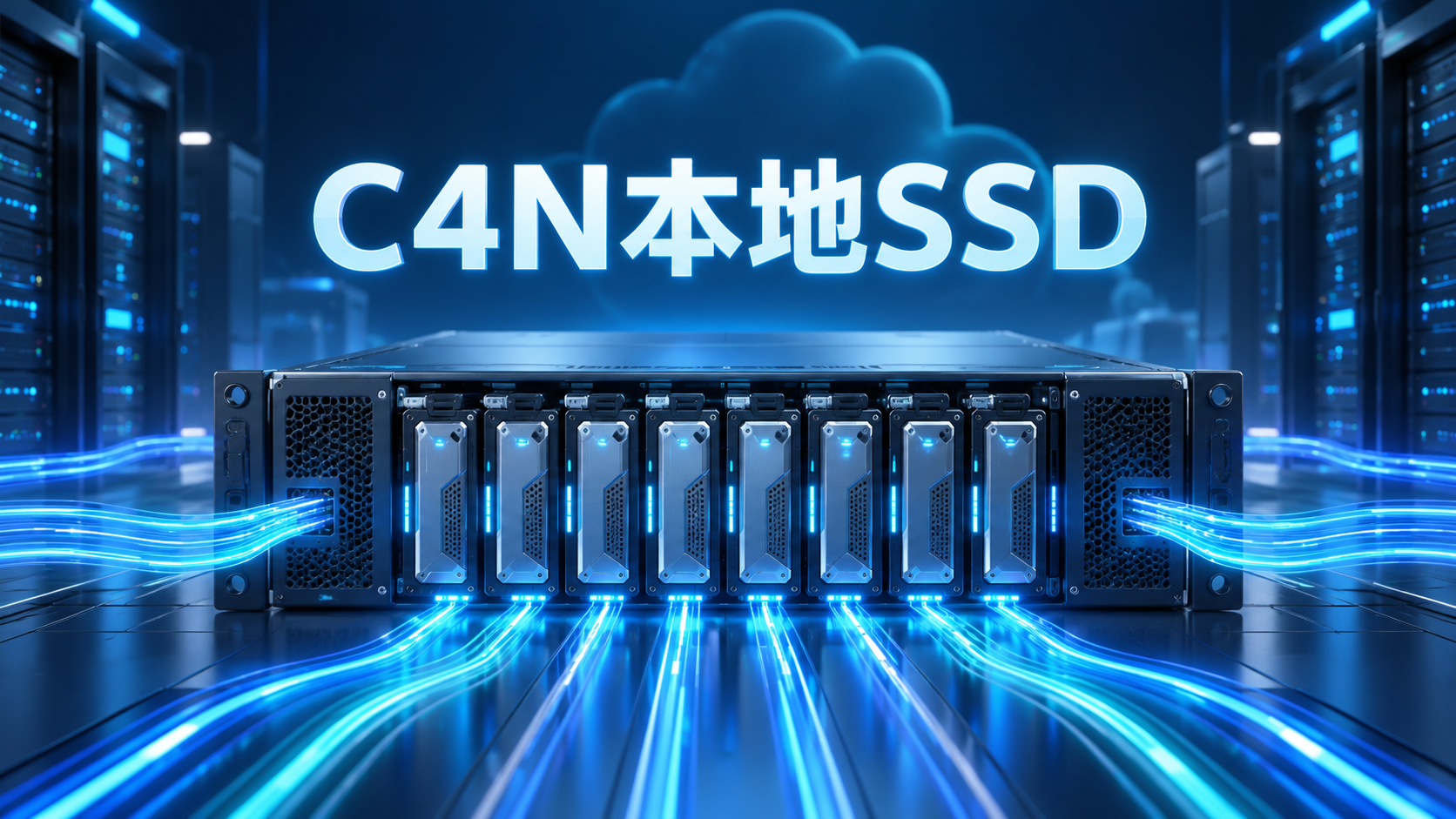 Compute Engine C4N虚拟机连接多块Titanium SSD的示意图