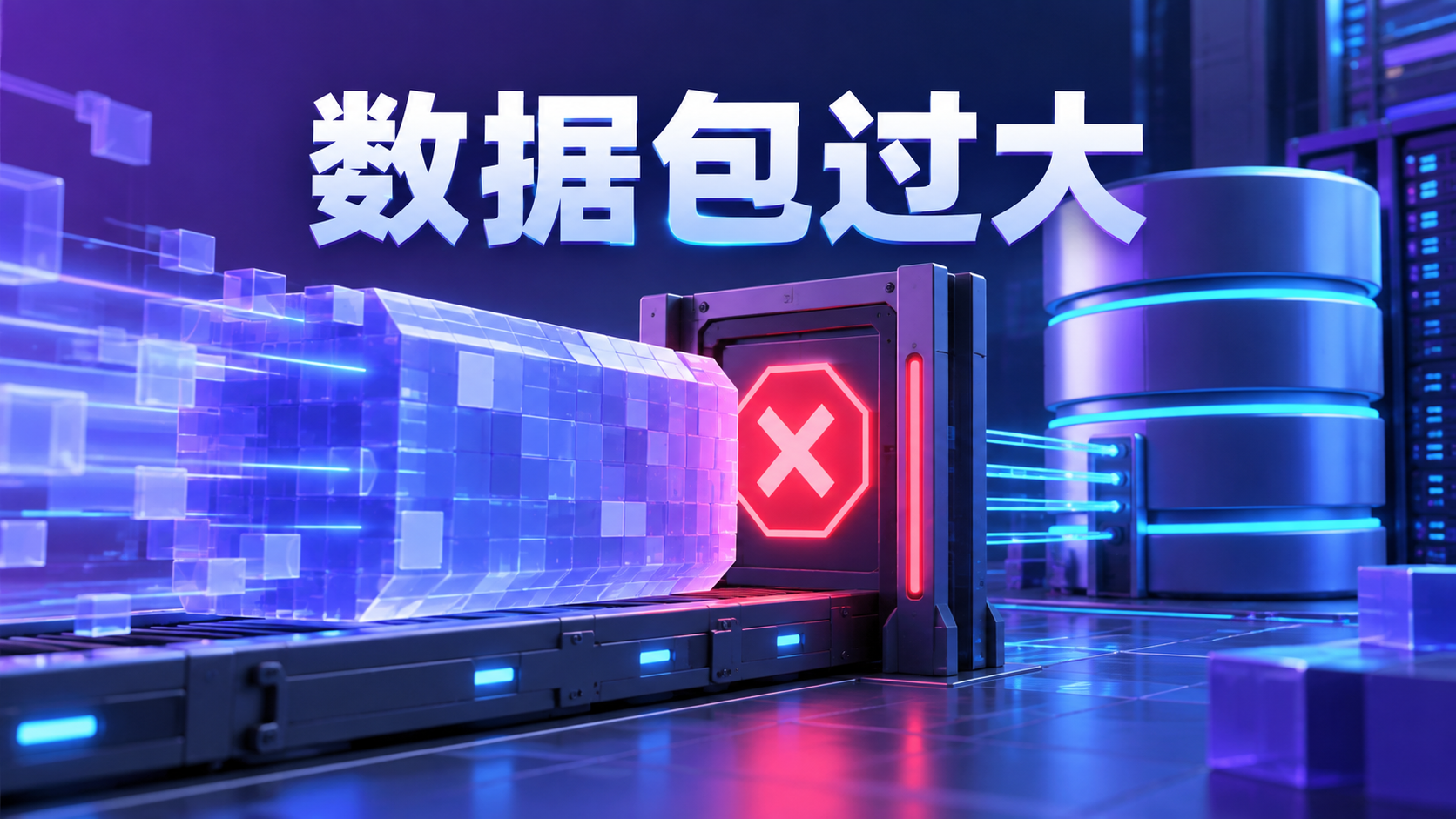 MySQL通信数据包超过max_allowed_packet配置上限而被拒绝的示意图
