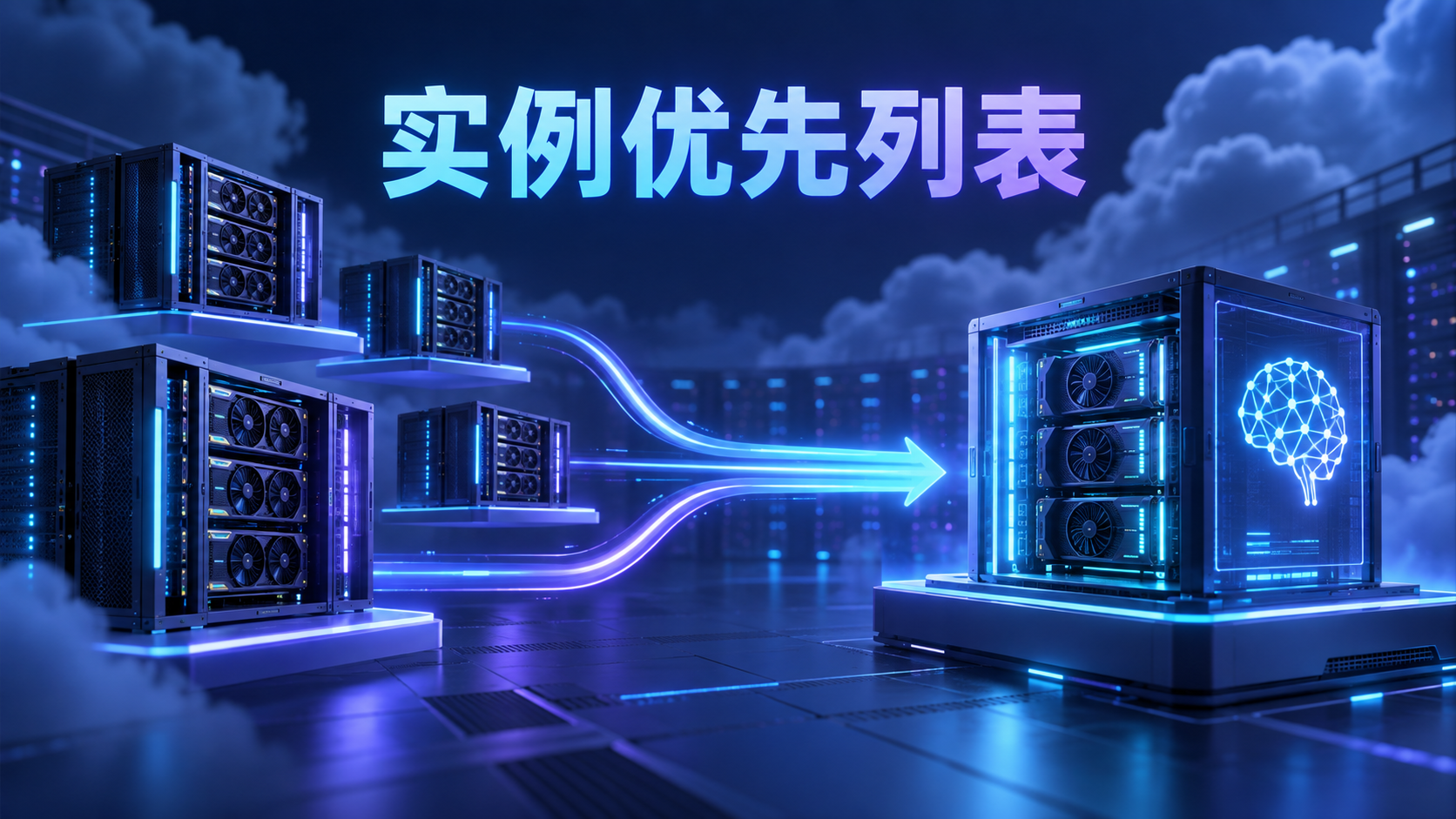 SageMaker从多组GPU实例配置中选择可用容量的示意图