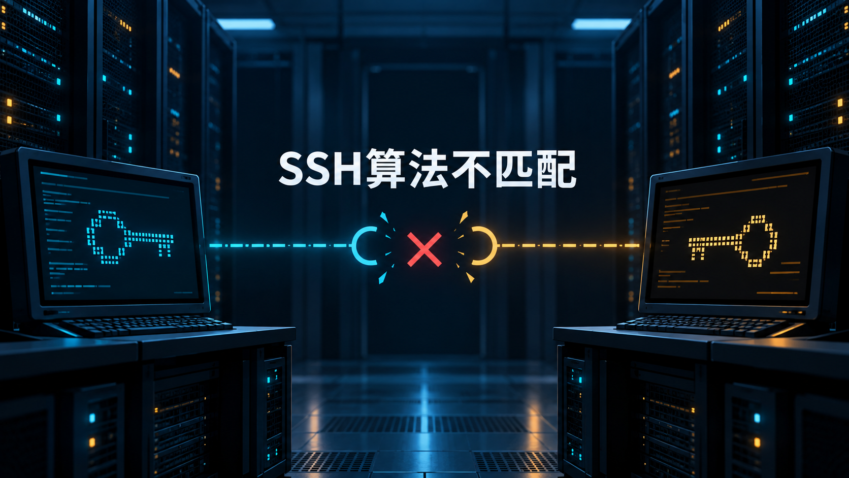 SSH客户端与旧服务器无法协商主机密钥算法的示意图
