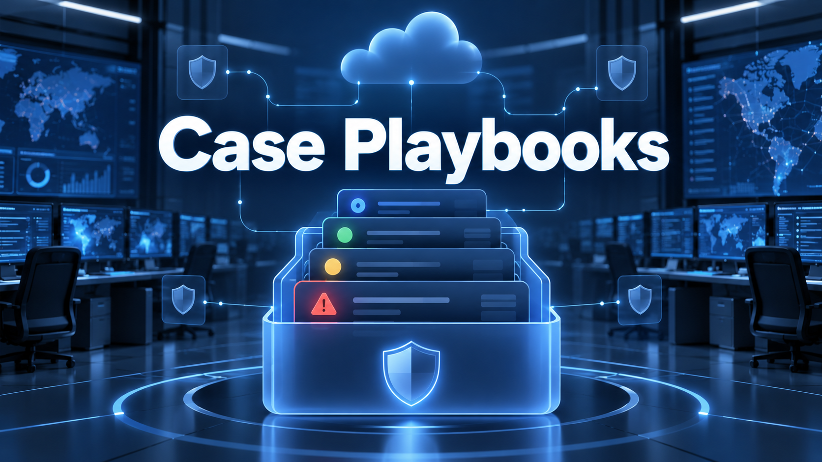 Google SecOps使用Case Playbooks在案件层级集中处理多条安全告警示意图