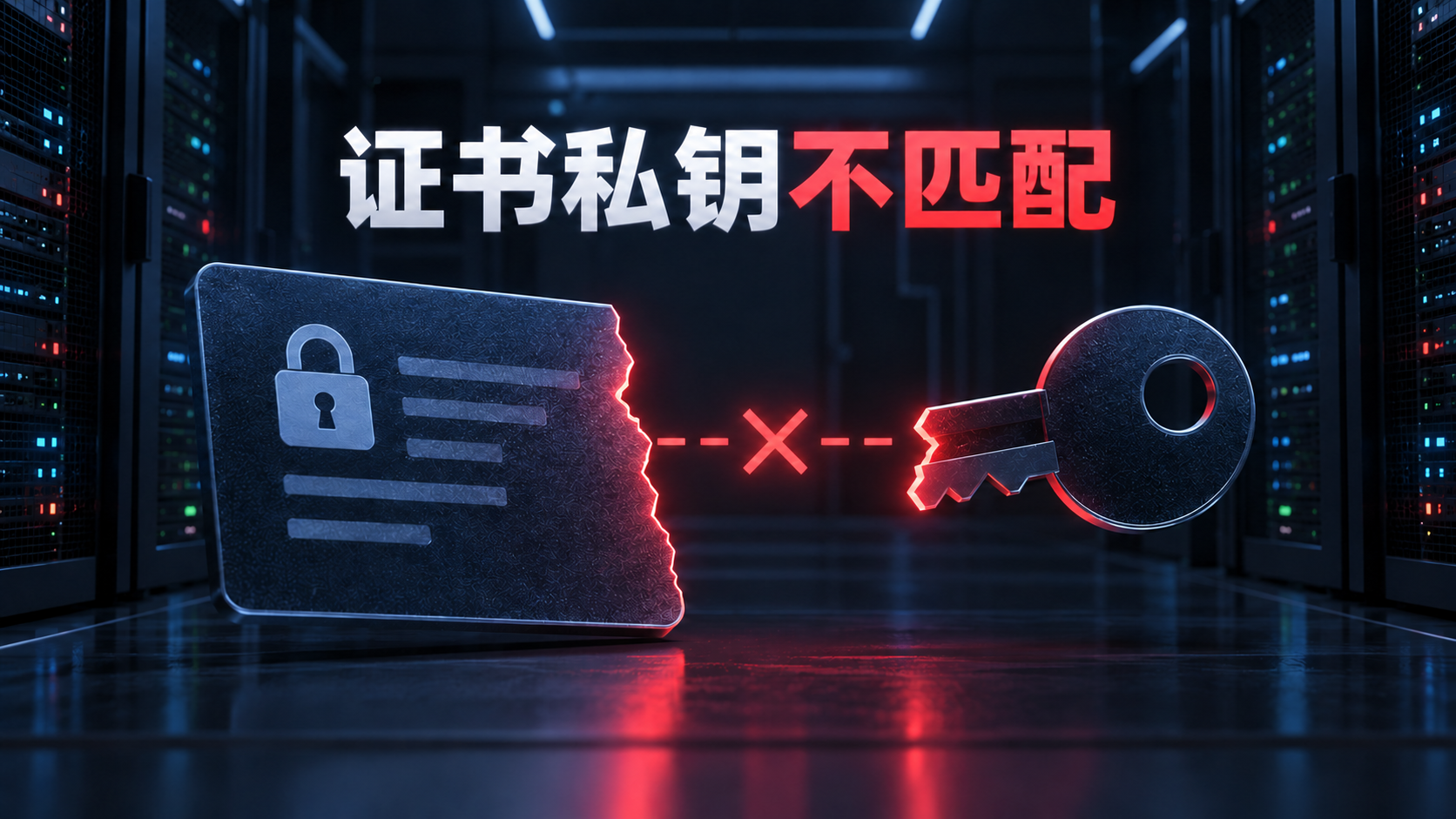 Nginx加载的TLS证书与私钥无法配对的示意图