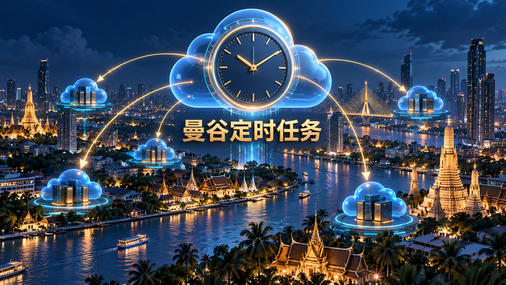 Cloud Scheduler在曼谷区域触发东南亚云端定时任务的示意图