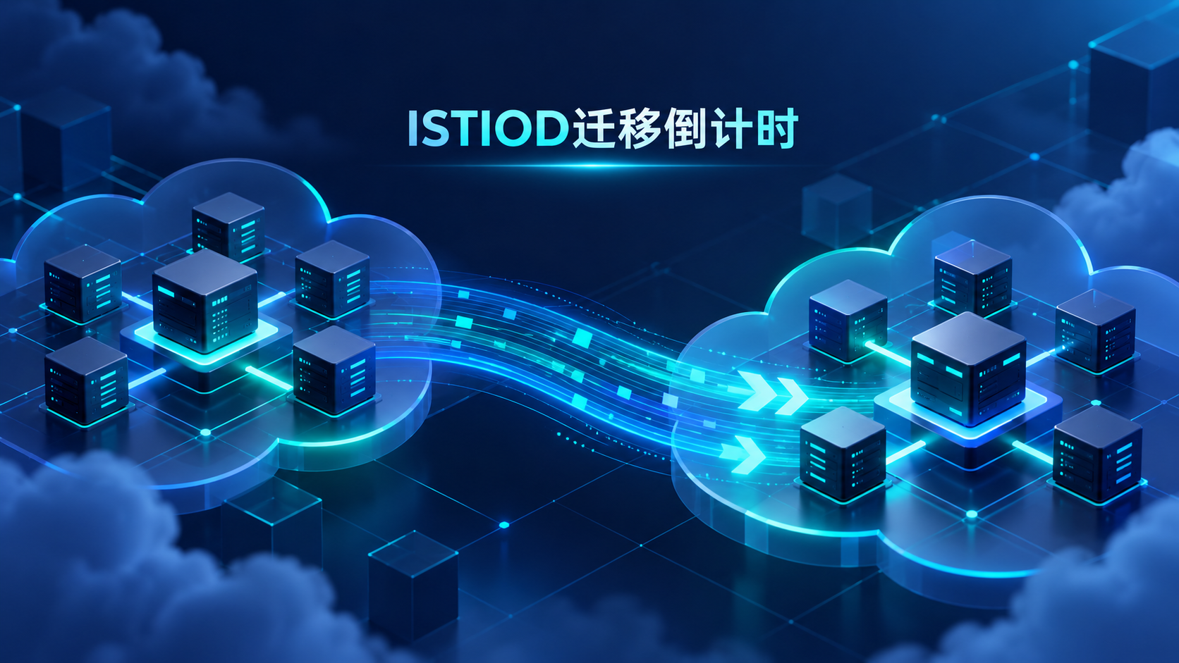 服务网格ISTIOD控制平面跨集群迁移示意图