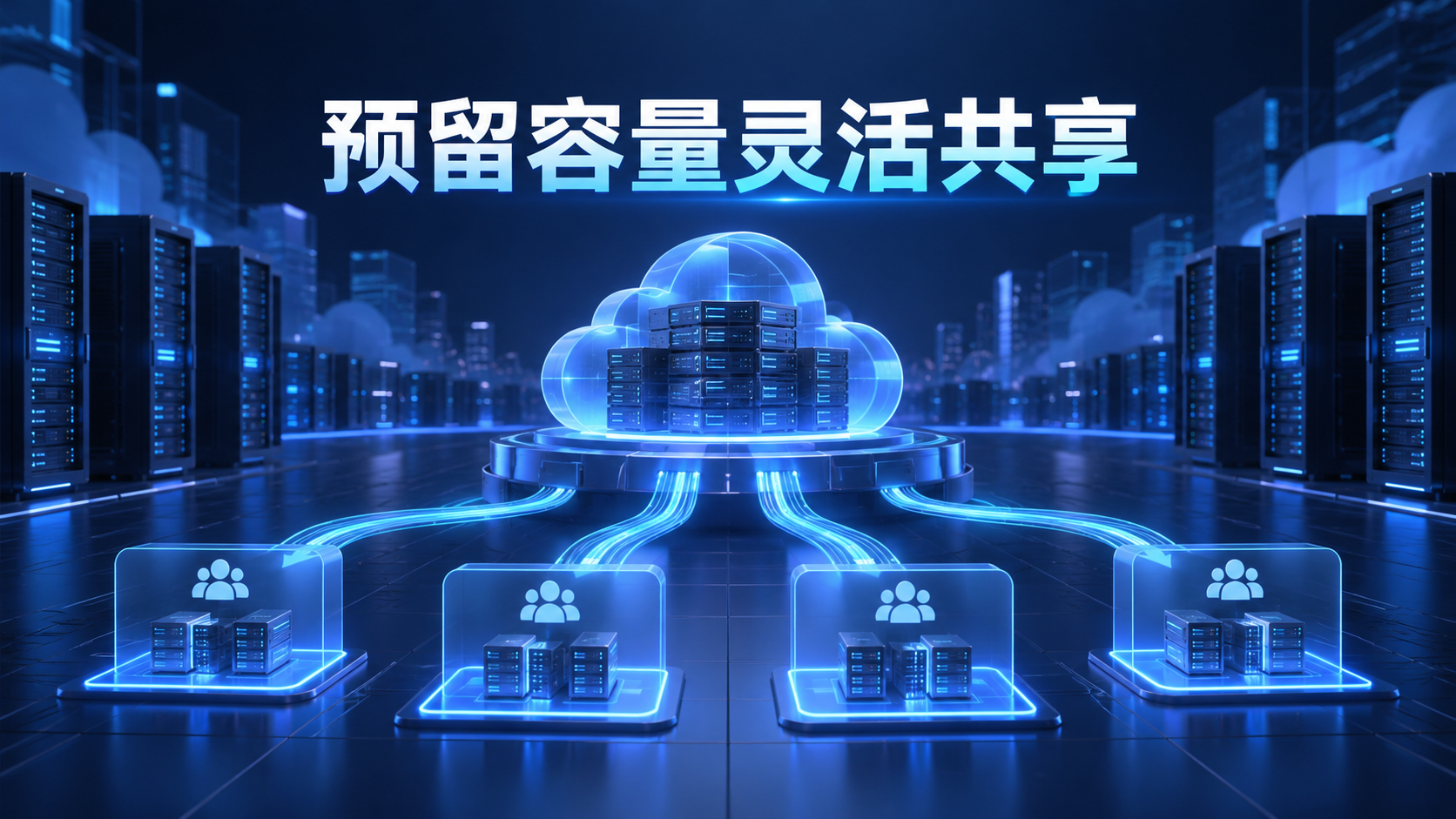 Compute Engine预留云服务器容量从单项目切换为多个项目共享示意图