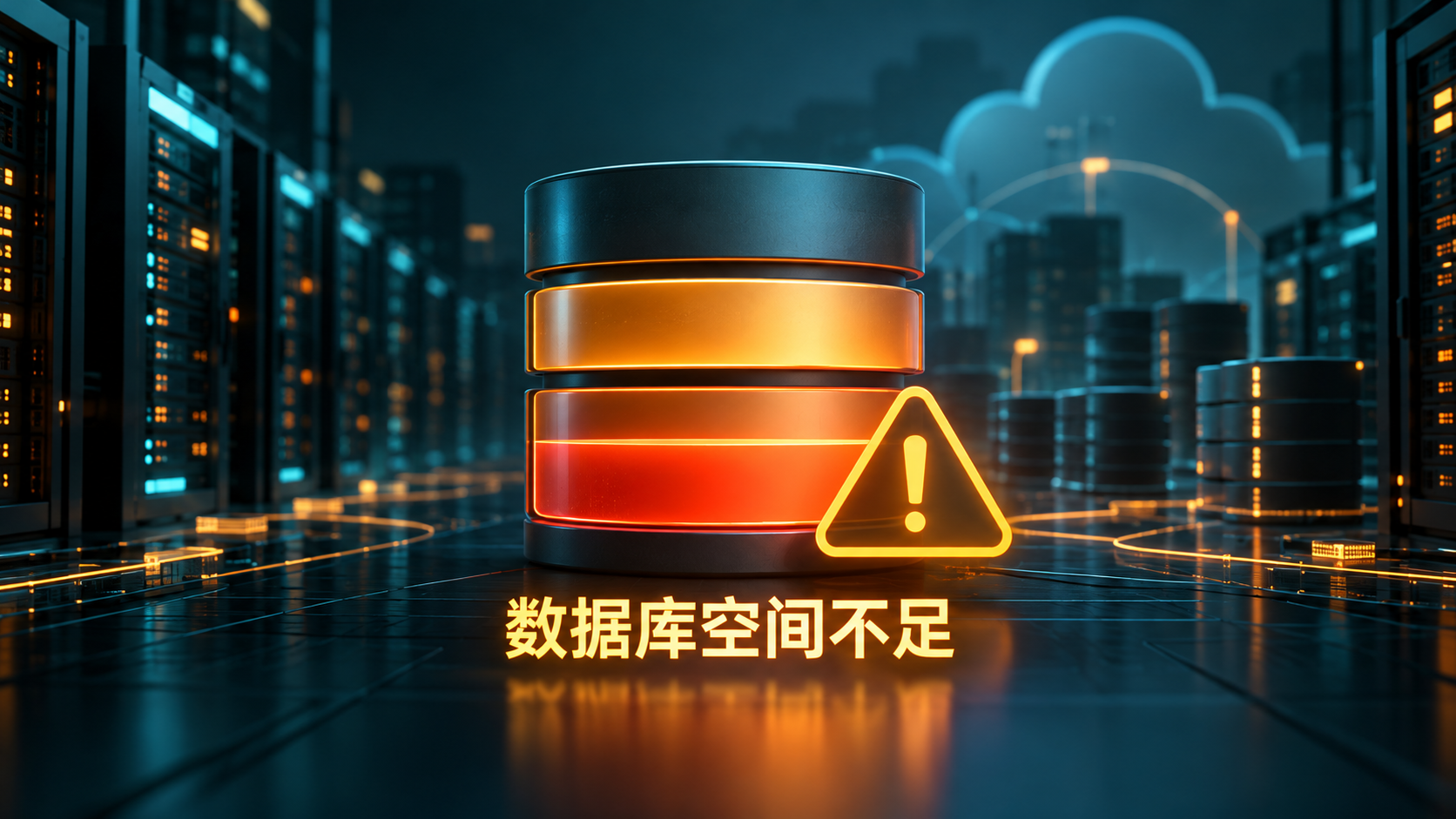 PostgreSQL数据库存储空间不足的告警示意图