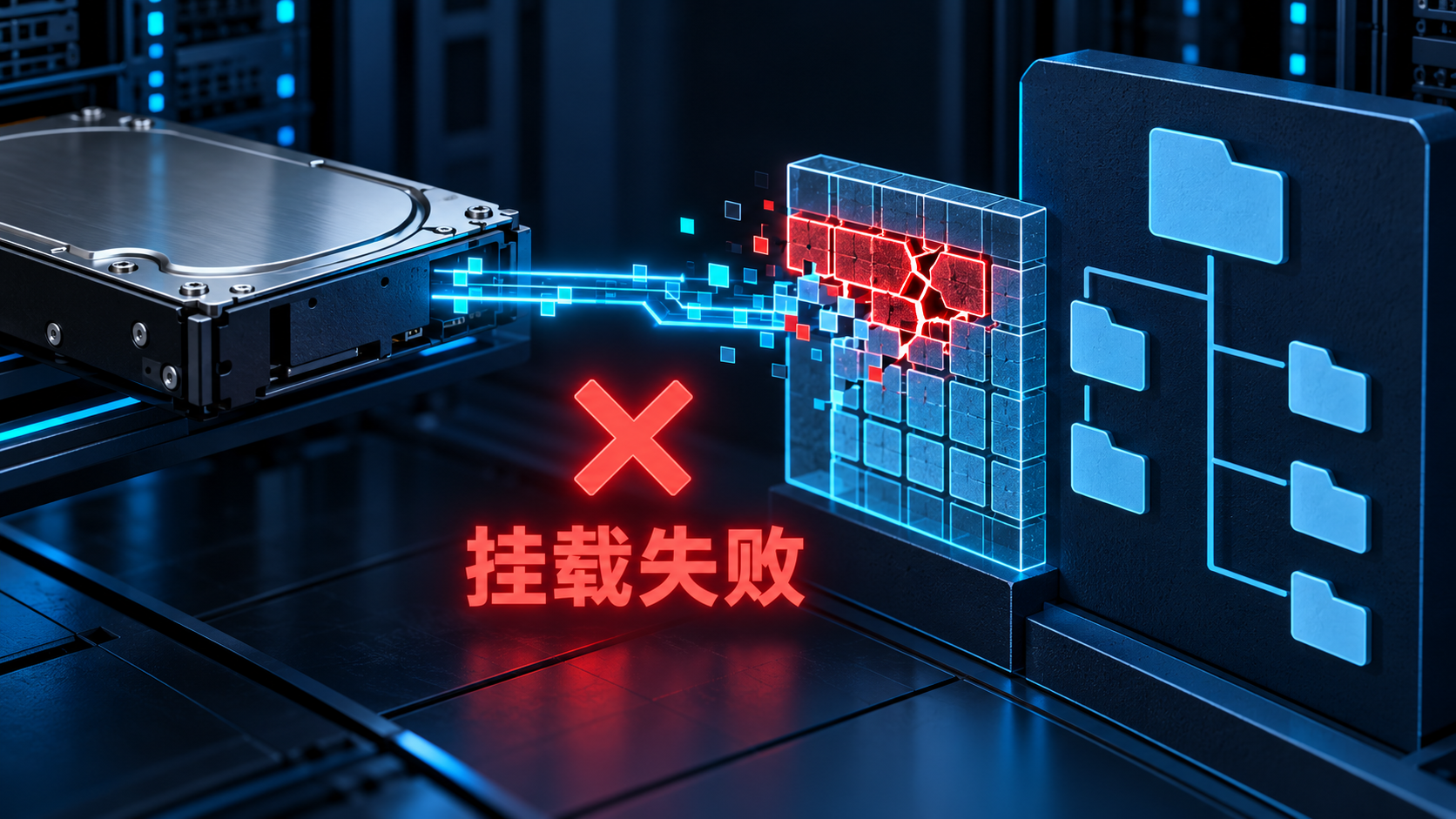Linux磁盘挂载时文件系统或超级块检查失败的示意图