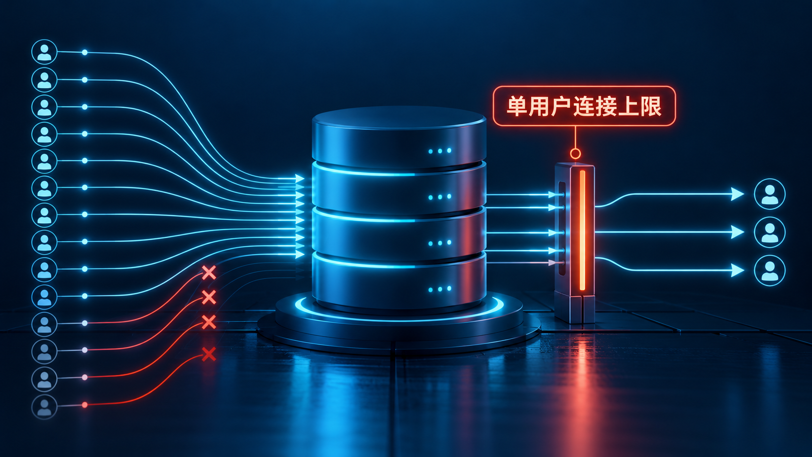 MySQL单用户连接达到上限示意图