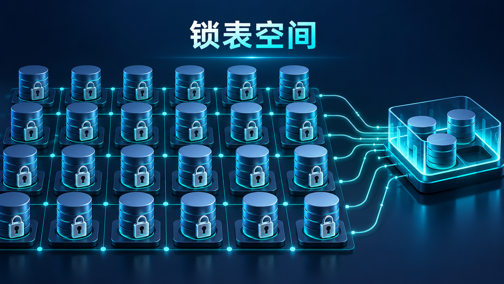 PostgreSQL大量锁对象占用共享锁表空间示意图