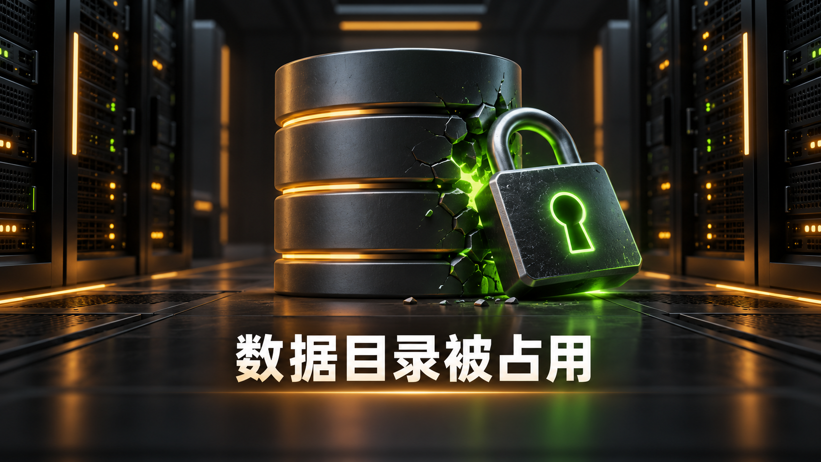 MySQL数据目录中的ibdata1文件被另一进程锁定的示意图