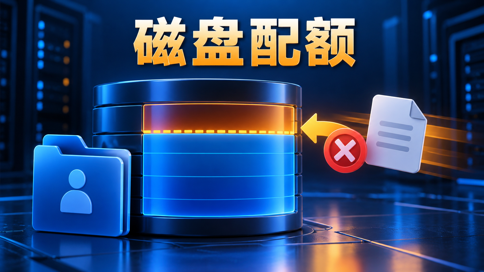 Linux用户写入文件时达到磁盘配额限制的示意图