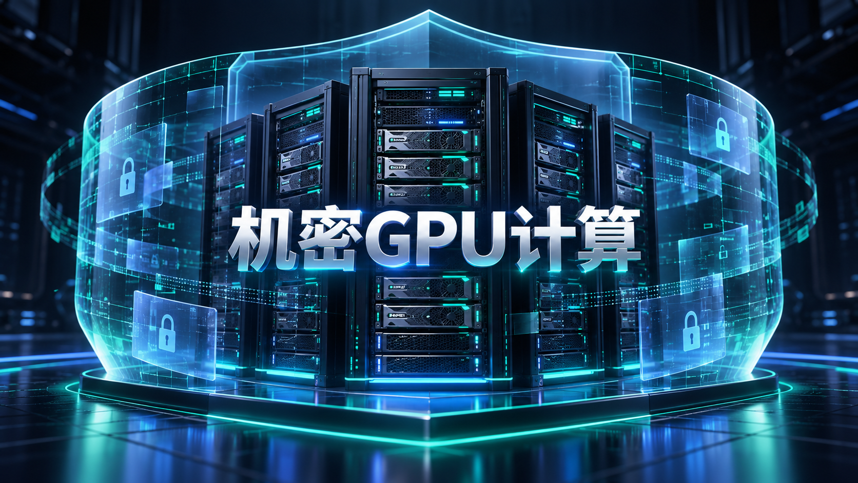 GPU服务器在加密隔离环境中运行工作负载的示意图