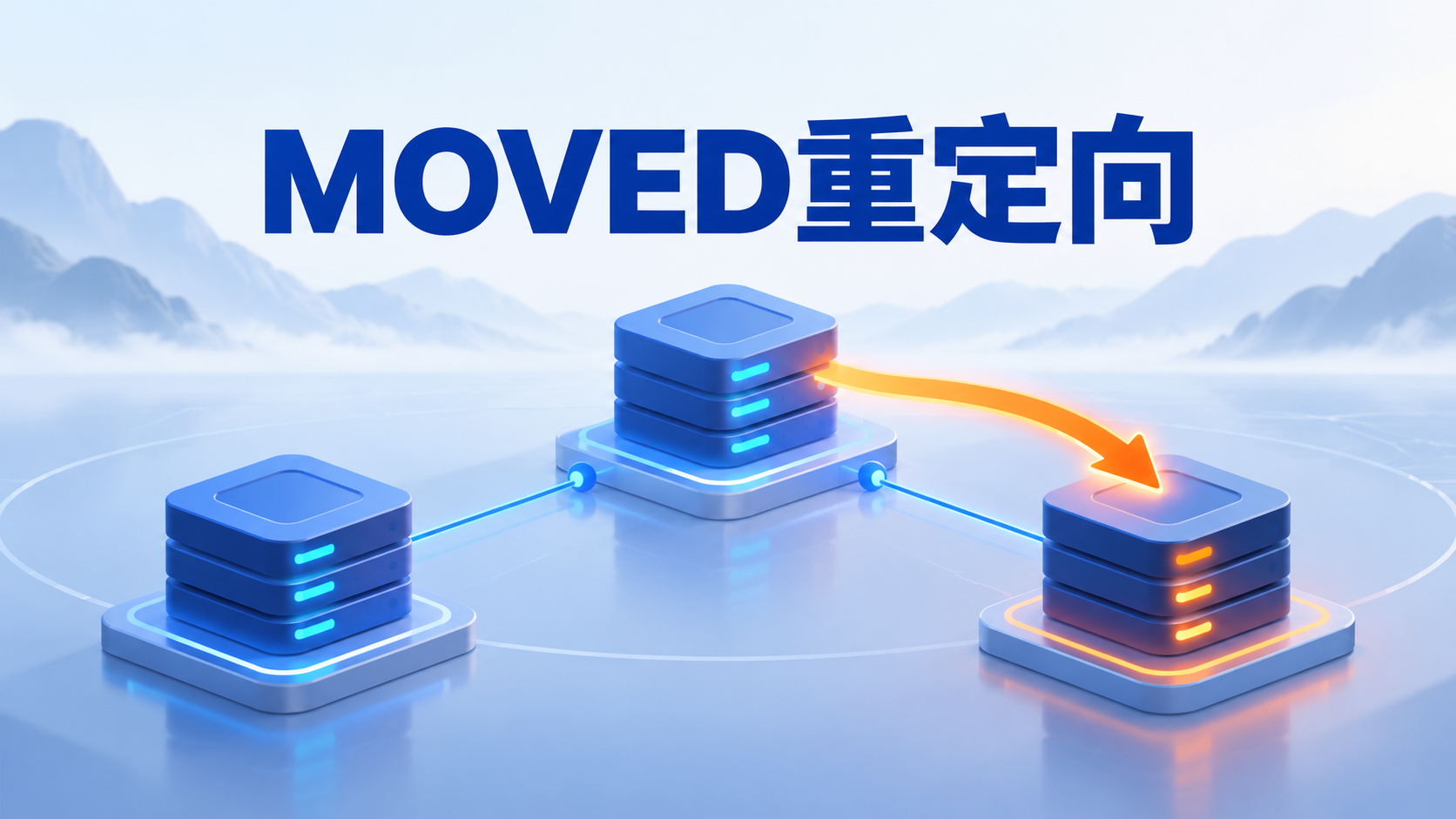 Redis Cluster根据哈希槽把请求重定向到目标节点的示意图