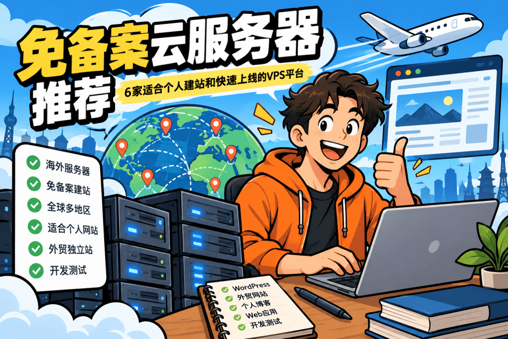 免备案云服务器推荐:6家适合个人建站和快速上线的VPS平台