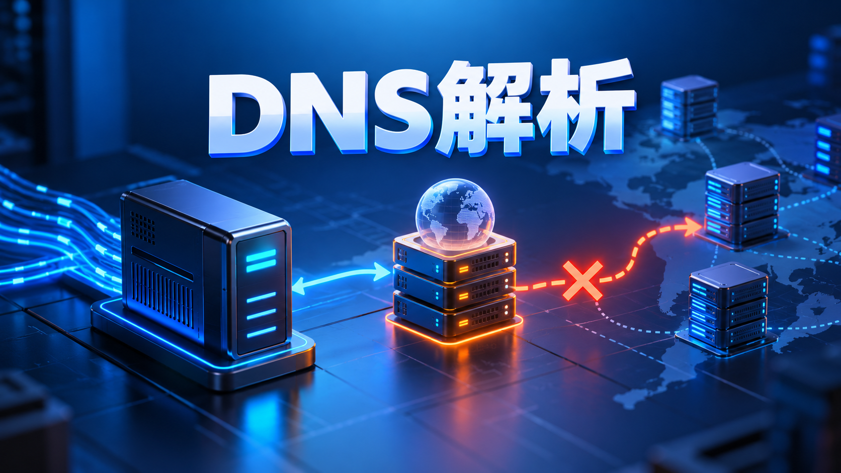 Nginx动态反向代理缺少DNS解析器导致请求中断的示意图