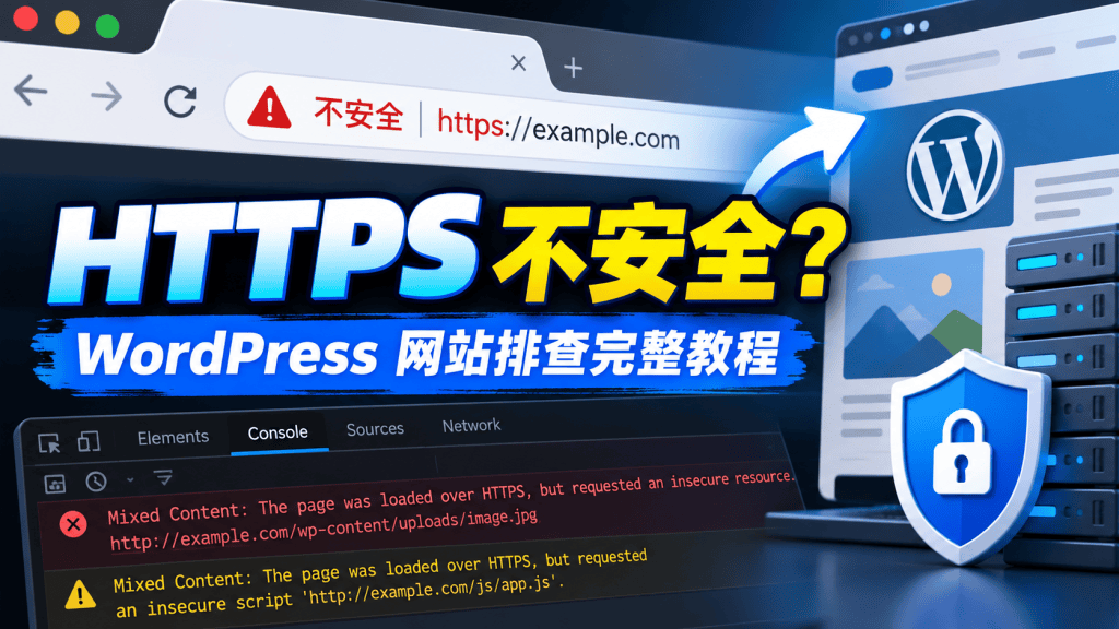 网站明明装了SSL证书,浏览器却提示不安全?-国外VPS测评网