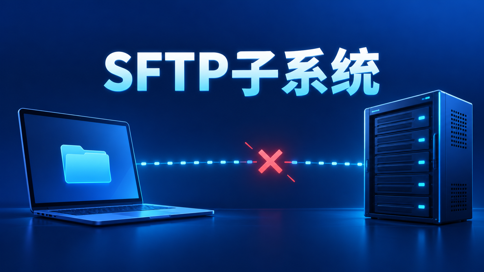 SFTP子系统未能在SSH认证后建立文件传输连接的示意图